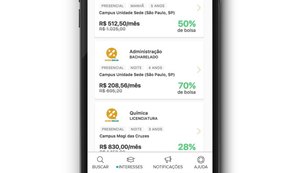 Novo app facilita a consulta de bolsas de estudos em faculdades privadas
