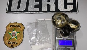 Polícia Civil prende suspeito de tráfico de drogas em Maceió