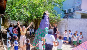 Com guerreiro e música regional creches municipais se preparam para II Mostra de Culturas Infantis