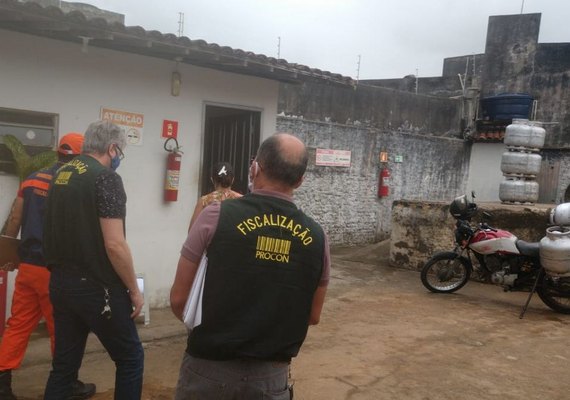 Arapiraca: Procon, MP e Corpo de Bombeiros fiscalizam revendas de gás