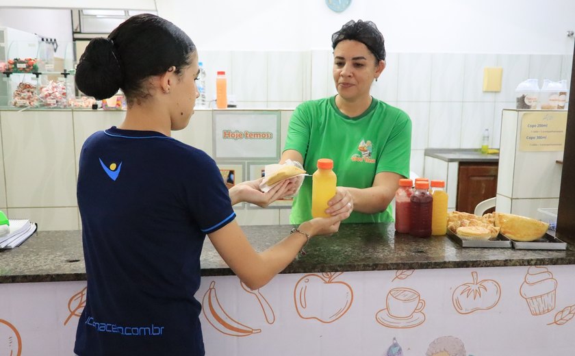 A hora do lanche saudável nas escolas de Alagoas
