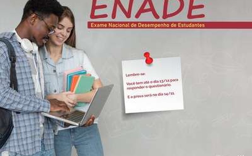 Inscritos no Enade devem preencher questionário até sábado (13)