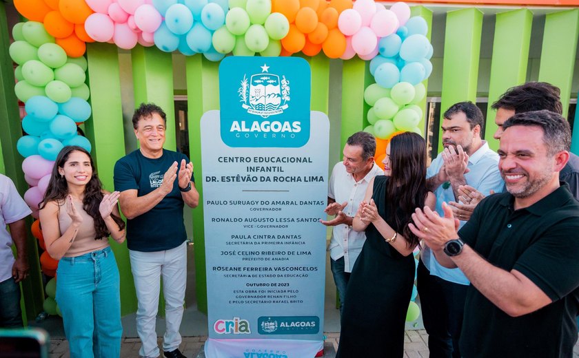 Governador Paulo Dantas inaugura em Anadia mais uma Creche Cria