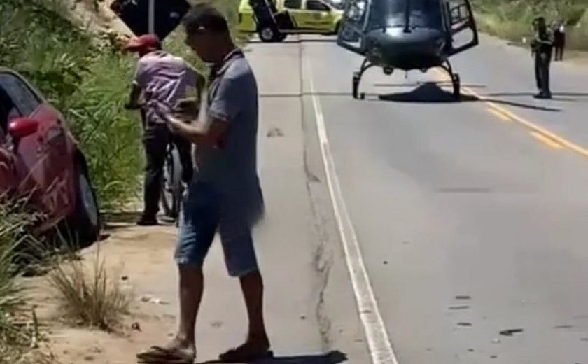 Colisão entre dois veículos deixa quatro vítimas gravemente feridas