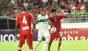 CRB vence o Coritiba no Rei Pelé e vai a sexta colocação da Série B