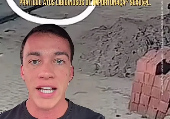 Delegado pede ajuda para identificar homem suspeito de importunação sexual em Marechal Deodoro