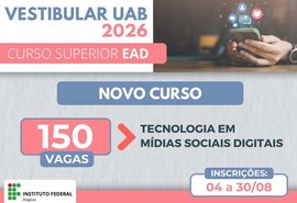 Ifal abre inscrições para seu novo curso superior de Tecnologia em Mídias Sociais Digitais