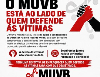 MUVB divulga nota em apoio a Defensor Público Ricardo Melro