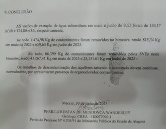 Braskem assume contaminação de água em Marechal Deodoro