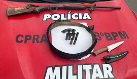 Polícia apreende duas armas de fogo e drogas, em Arapiraca e Limoeiro de Anadia