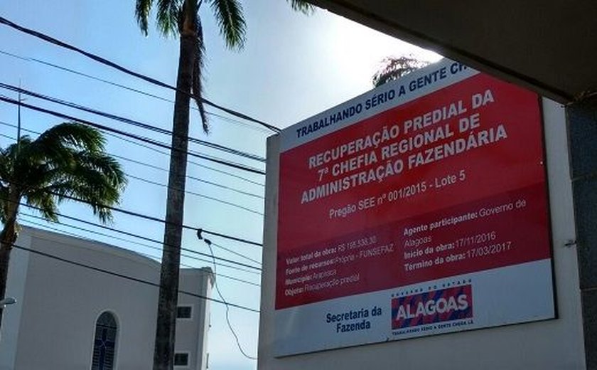 Fisco alagoano tem 2016 marcado por obras estruturantes