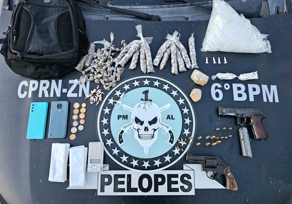 Polícia Militar apreende armas e drogas na região Norte de Alagoas