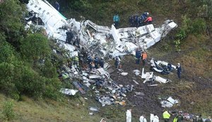 Todos os mortos na queda do avião da Chapecoense são identificados