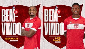 CRB anuncia contratações do lateral Edimar e do volante Léo Silva