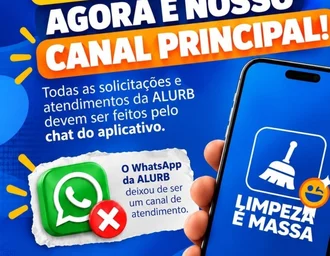 Chat do aplicativo Limpeza é Massa passa a ser o principal canal de atendimento da Alurb