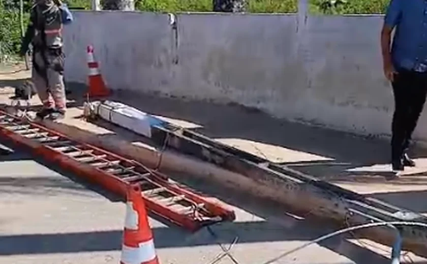 Homem morre após ser atingido por poste na zona rural de São Miguel dos Campos