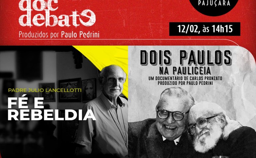 Média-metragens sobre Padre Júlio Lancelotti e pedagogo Paulo Freire serão lançados em Maceió