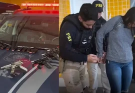 Mulher é presa com sete armas escondidas em caixa de açaí dentro de ônibus
