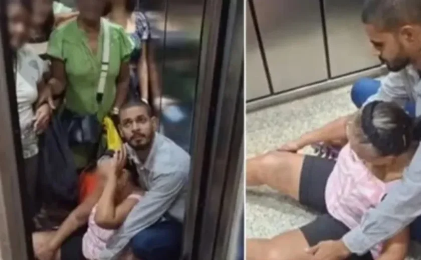 Elevador despenca do 9º andar e deixa mulheres feridas no Recife