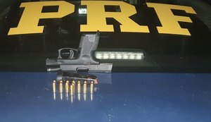 PRF prende motorista por porte ilegal de arma de fogo