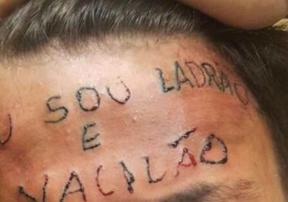 Homem que tatuou testa de adolescente deixa penitenciária