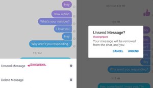 Facebook Messenger testa recurso para desfazer envio de mensagens