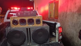 Quatro equipamentos sonoros são apreendidos em Maceió