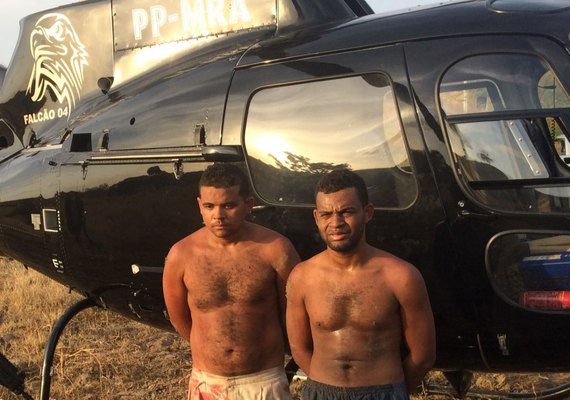 Grupamento Aéreo e 3º BPM recapturam três fugitivos do presídio do Agreste