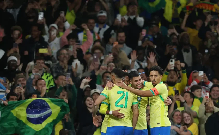 Brasil joga bem e derrota Senegal por 2 a 0 no amistoso em Londres