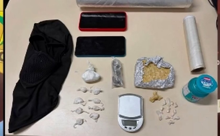 Polícia Civil prende suspeito por tráfico de drogas em Palmeira dos Índios