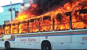 Após caos carcerário, ônibus são incendiados no Rio Grande do Norte