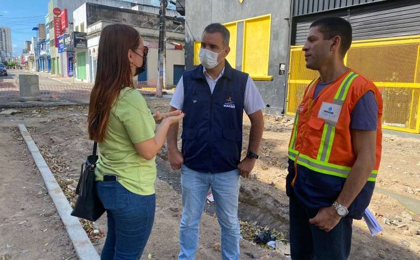 Obras de requalificação do Centro serão retomadas nesta terça-feira (16)