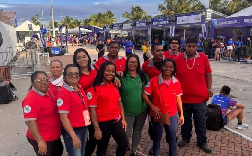 Evento esportivo na orla marítima conta com ação de coleta seletiva
