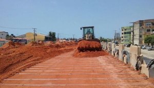 Obras do viaduto da AL-101 Norte estão 80% concluídas