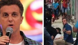 Vídeo! Mulher tenta se matar diante do apresentador Luciano Huck, em Fortaleza