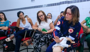 Samu capacita profissionais da educação infantil de Maceió em primeiros socorros