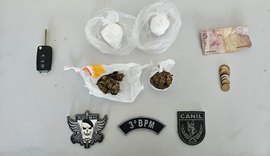 Polícia Militar apreende drogas após abordagens em Arapiraca