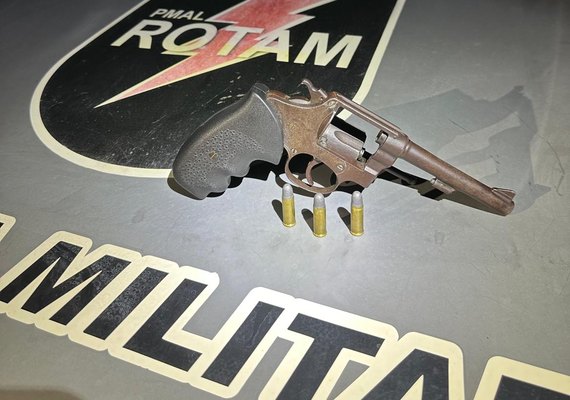 PM apreende cinco armas de fogo durante ações distintas no interior de Alagoas