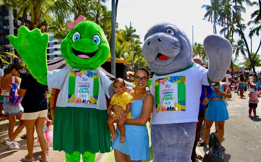 Projeto Nossa Praia promove ação educativa durante prévias carnavalescas em Maceió