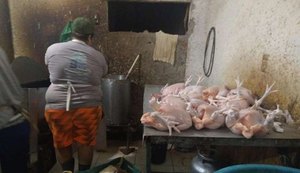 Operação conjunta apreende 278 aves vivas e 35 abatidas e autua dono de avícola em Maceió