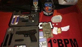 PM apreende duas pistolas e drogas no bairro do Clima Bom