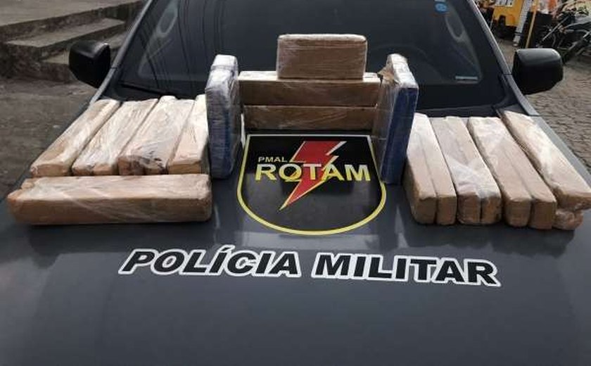 Batalhão de Rotam apreende mais de 26 quilos de maconha na rodoviária de Maceió