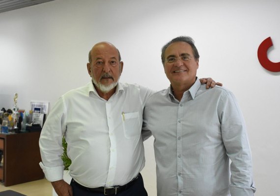 Lyra recebe senador Renan Calheiros para falar do coronavírus e seus prejuízos à economia