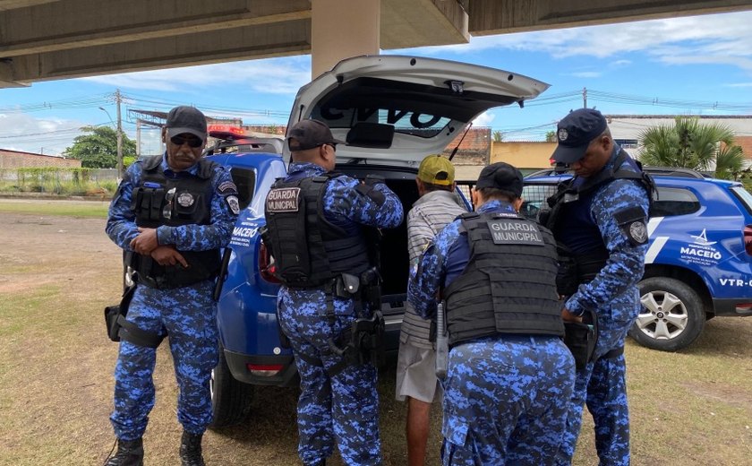 Guarda Municipal de Maceió prende suspeito de cometer dois homicídios