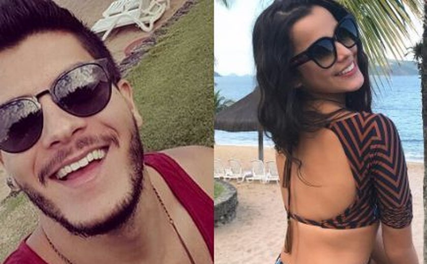 Ex-BBB Emilly beija muito o ator Arthur Aguiar em balada no Rio de Janeiro