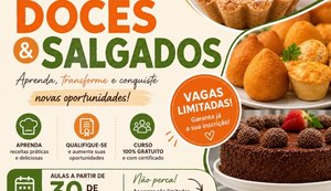 Lar São Domingos abre inscrições para o Curso prático de Doces e Salgados