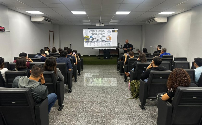 Papiloscopista da Polícia Científica de Alagoas participa de capacitação nacional