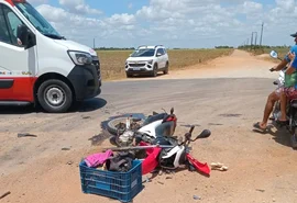 Motociclista fica gravemente ferido em colisão com utilitário em Junqueiro