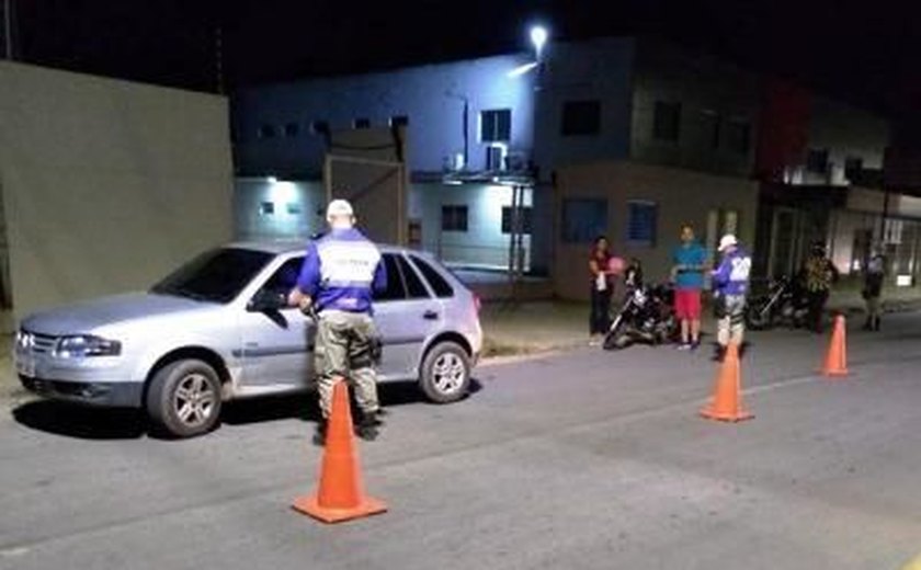 Operação Lei Seca retira de 6 condutores de circulação em Maceió
