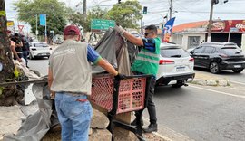 Segurança Cidadã remove estruturas irregulares em três pontos de Maceió